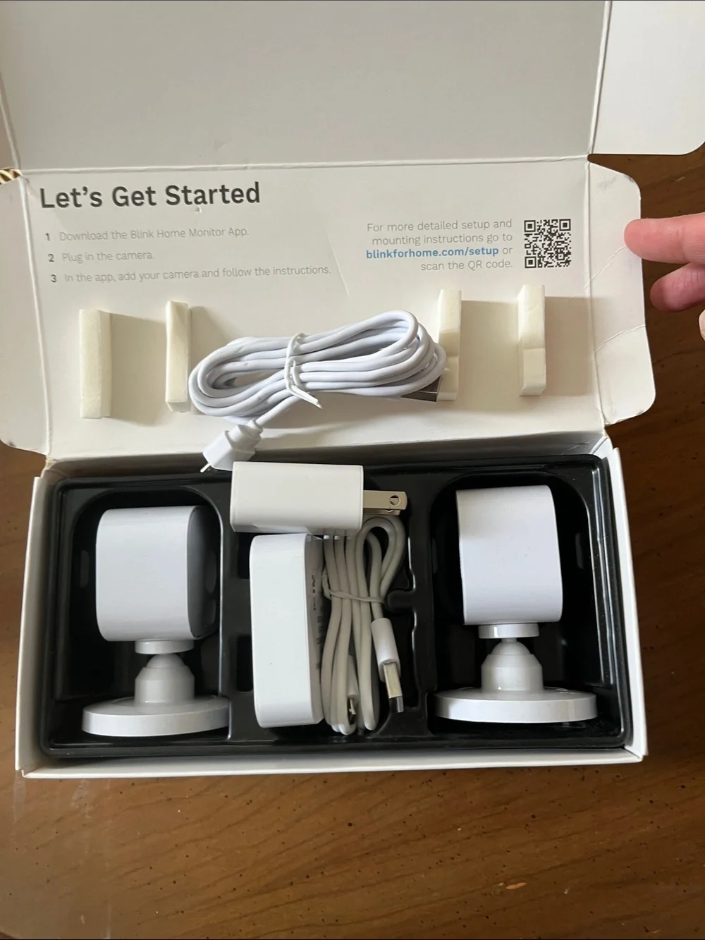 Blink Mini Security Camera Box - White/Blue Packaging